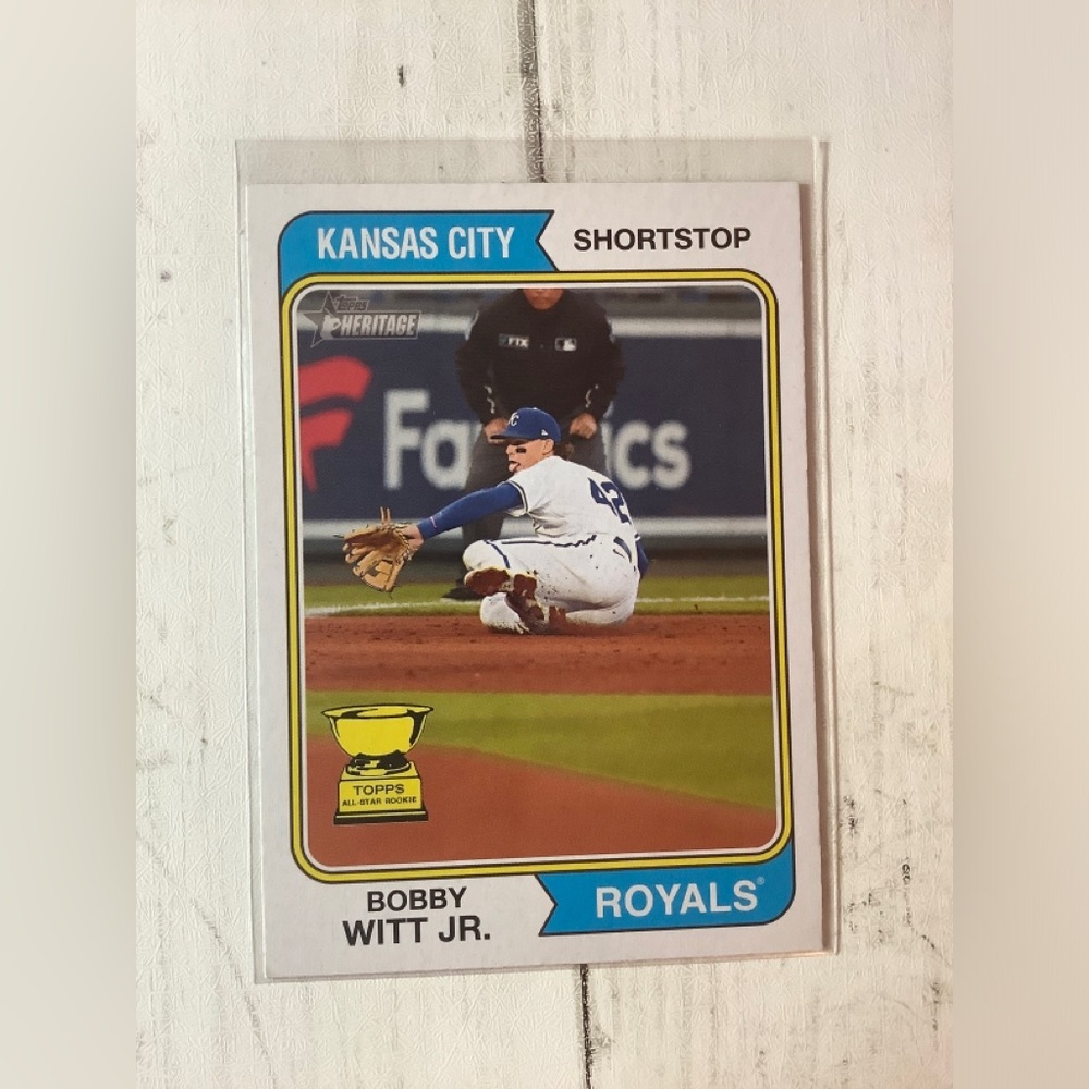 2023 Heritage Bobby Witt Jr. #85 Kansas City Royals All Star Rookie Gold Cup